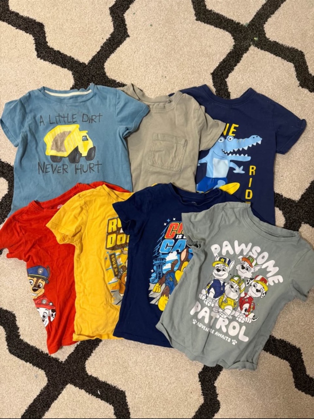 Paw Patrol Multi-Color Graphic Short-Sleeve Tee Pack